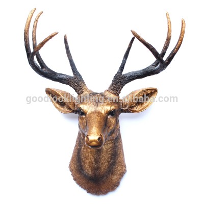 Modern resin animal deer heads hanging wall decor/wall decorations