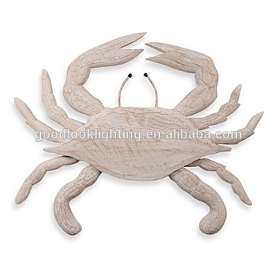 Modern beautifully handcarved wooden crab wall decor/ wall decorations